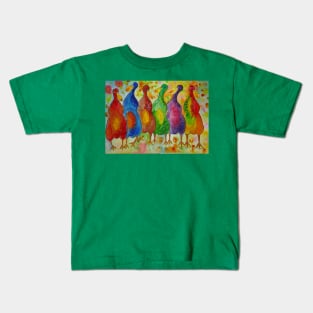 Quirky Colourful Ducks Kids T-Shirt